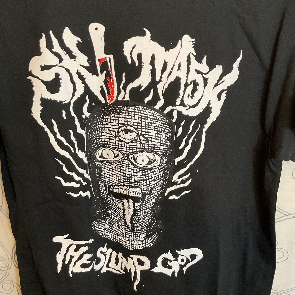 Ski Mask The Slump God & They Grey Tour T-shirt Short Sleeve Black Size Medium